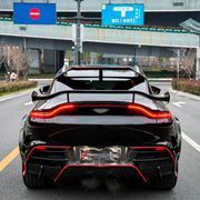 DRY CARBON BODY KIT for Aston Martin DBX AM8 2020 - 2024
Set includes:

Front Lip
Front Canards
Hood Air Vents
Side Mirrors
Side Fenders
Side Air Vents
Side Skirts
Rear Bumper
Rear Spoiler Wing
Exhaust System
Exhaust Tips
Material: Dry Carbon

NOTE: Professional installation is required.