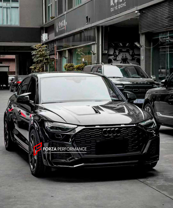 DRY CARBON BODY KIT for AUDI Q5 FY FACELIFT 2020+

Set includes:&nbsp;

Front Lip
Front Grille
Hood
Wheel Arch Flares
Rear Diffuser
Exhaust Tips

Material: Dry Carbon

NOTE: Professional installation is required

Payment ►
Visa
Mastercard
PayPal with a credit card (add 4.4% at checkout)
Payoneer
Cryptocurrency
Shipment ►
By express DHL/UPS/TNT/FedEx
To the local international airport
Special line by air
Special line by the sea
To Europe and the UK by train

Please let us know which shipping option you prefe