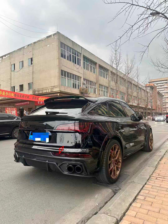 DRY CARBON BODY KIT for AUDI Q5 FY FACELIFT 2020+

Set includes:&nbsp;

Front Lip
Front Grille
Hood
Wheel Arch Flares
Rear Diffuser
Exhaust Tips

Material: Dry Carbon

NOTE: Professional installation is required

Payment ►
Visa
Mastercard
PayPal with a credit card (add 4.4% at checkout)
Payoneer
Cryptocurrency
Shipment ►
By express DHL/UPS/TNT/FedEx
To the local international airport
Special line by air
Special line by the sea
To Europe and the UK by train

Please let us know which shipping option you prefe