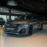 DRY CARBON BODY KIT for AUDI Q8 4M FACELIFT 2023+ FORZA PERFORMANCE custom fit ABT Style

Set includes:
Front Lip
Side Fender Vents
Rear Diffuser
Exhaust Tips

Material: Dry Carbon

NOTE: Professional installation is required.