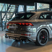 DRY CARBON BODY KIT for AUDI Q8 4M FACELIFT 2023+ FORZA PERFORMANCE custom fit ABT Style

Set includes:
Front Lip
Side Fender Vents
Rear Diffuser
Exhaust Tips

Material: Dry Carbon

NOTE: Professional installation is required.