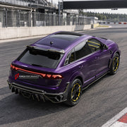 DRY CARBON BODY KIT for AUDI Q8 RS Q8 4M FACELIFT 2023+ FORZA PERFORMANCE custom fit Mansory Style

Set includes:
Front Lip
Front Bumper Assembly
Front Grille
Hood Bonnet
Front Fenders
Fender Flares
Body Side Door Moldings
Side Skirts
Roof Spoiler
Ducktail Spoiler
Rear Bumper Assembly
Rear Diffuser

Material: Dry Carbon

NOTE: Professional installation is required.