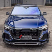DRY CARBON BODY KIT for AUDI RS Q8 4M 2019 - 2024

Set includes:
Front Lip
Front Bumper Canards
Side Skirts
Roof Spoiler
Ducktail Spoiler
Rear Bumper Fins
Rear Diffuser

Material: Dry Carbon

NOTE: Professional installation is required.
