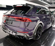 DRY CARBON BODY KIT for AUDI RS Q8 4M 2024+ FORZA PERFORMANCE custom fit ABT
Set includes:

Front Lip
Front Splitter
Front Bumper Fins
Front Fenders
Front Fender Vents
Side Mirror Covers
Side Skirts
Rear Fenders
Ducktail Spoiler
Rear Bumper Fins
Rear Diffuser
Material: Dry Carbon

NOTE: Professional installation is required.