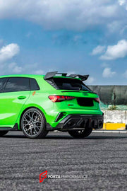 DRY CARBON BODY KIT for AUDI RS3 8Y 2024+
Set includes:

Front Lip
Side Skirts
Diffuser
Roof Spoiler
Material: Dry Carbon

NOTE: Professional installation is required.