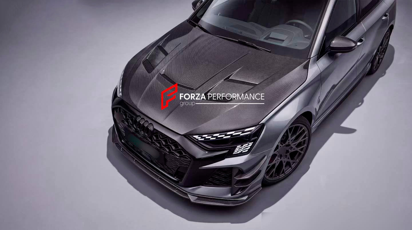 DRY CARBON BODY KIT for AUDI RS3 8Y FACELIFT 2024+ Forza Performance custom fit Paktechz style design