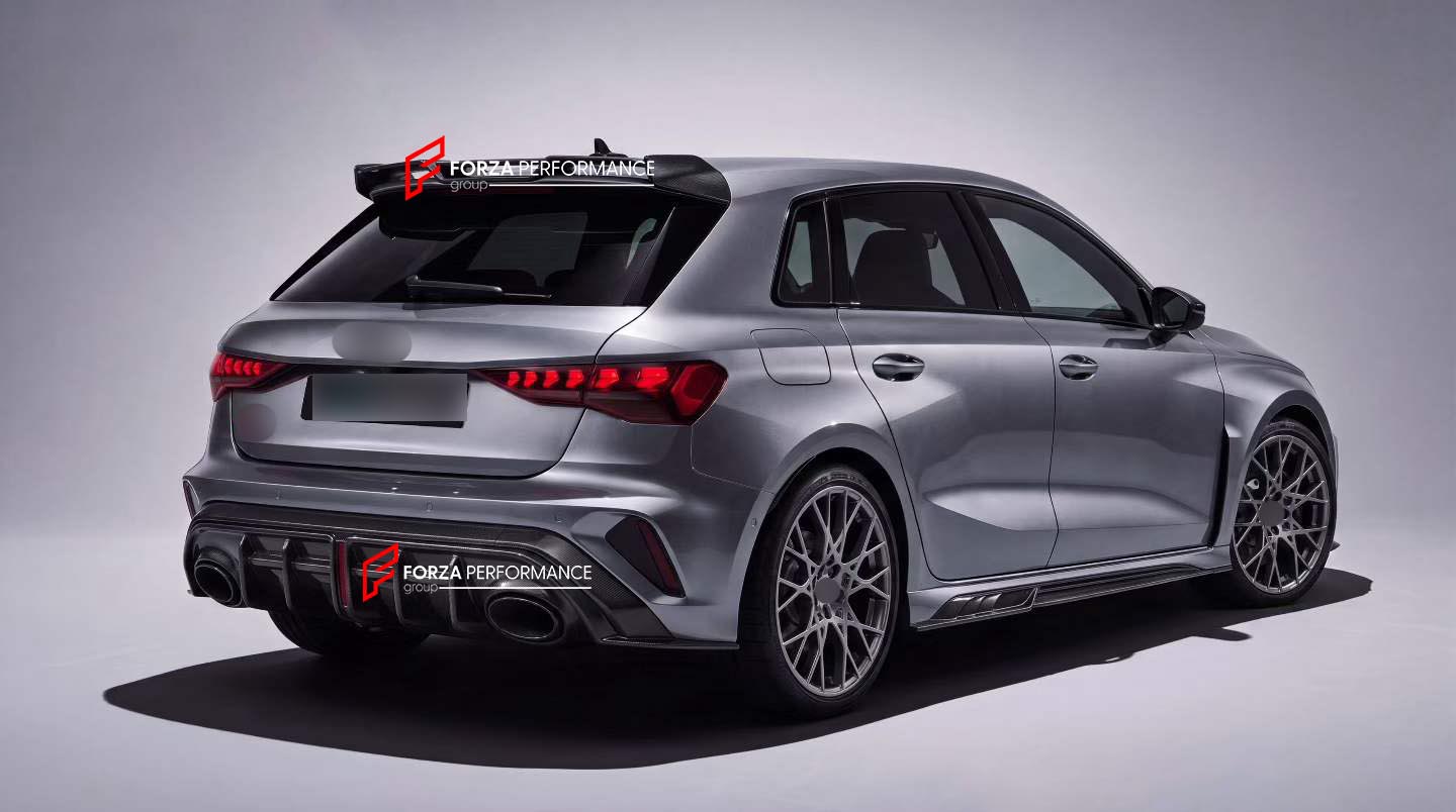 DRY CARBON BODY KIT for AUDI RS3 8Y FACELIFT 2024+ Forza Performance custom fit Paktechz style design