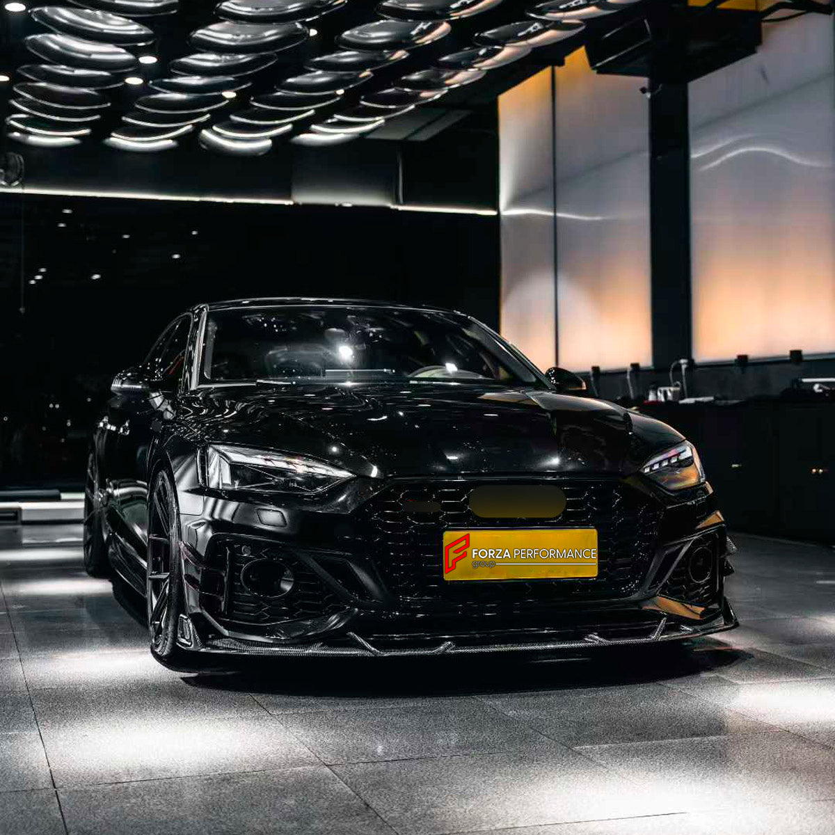 DRY CARBON BODY KIT for AUDI RS5 F5 FACELIFT B9.5 2020 - 2025 FORZA PERFORMANCE AE Design
Set includes:

Front Lip
Front Bumper Vents
Engine Cover
Front Fender Flares
Side Skirts
Rear Fender Flares
Ducktail Spoiler
Rear Diffuser
Material: Dry Carbon

NOTE: Professional installation is required.