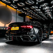 DRY CARBON BODY KIT for AUDI RS5 F5 FACELIFT B9.5 2020 - 2025 FORZA PERFORMANCE AE Design
Set includes:

Front Lip
Front Bumper Vents
Engine Cover
Front Fender Flares
Side Skirts
Rear Fender Flares
Ducktail Spoiler
Rear Diffuser
Material: Dry Carbon

NOTE: Professional installation is required.