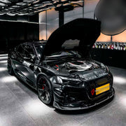 DRY CARBON BODY KIT for AUDI RS5 F5 FACELIFT B9.5 2020 - 2025 FORZA PERFORMANCE AE Design
Set includes:

Front Lip
Front Bumper Vents
Engine Cover
Front Fender Flares
Side Skirts
Rear Fender Flares
Ducktail Spoiler
Rear Diffuser
Material: Dry Carbon

NOTE: Professional installation is required.