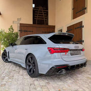 DRY CARBON BODY KIT for AUDI RS6 AVANT C8 GT 2024+ FORZA PERFORMANCE custom fit GT Style

Set includes:
Front Lip
Front Bumper Assembly
Front Fenders
Roof Spoiler
Rear Bumper Assembly
Rear Diffuser

Material: Dry Carbon, Plastic

NOTE: Professional installation is required.