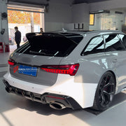 DRY CARBON BODY KIT for AUDI RS6 AVANT C8 GT 2024+ FORZA PERFORMANCE custom fit GT Style

Set includes:
Front Lip
Front Bumper Assembly
Front Fenders
Roof Spoiler
Rear Bumper Assembly
Rear Diffuser

Material: Dry Carbon, Plastic

NOTE: Professional installation is required.