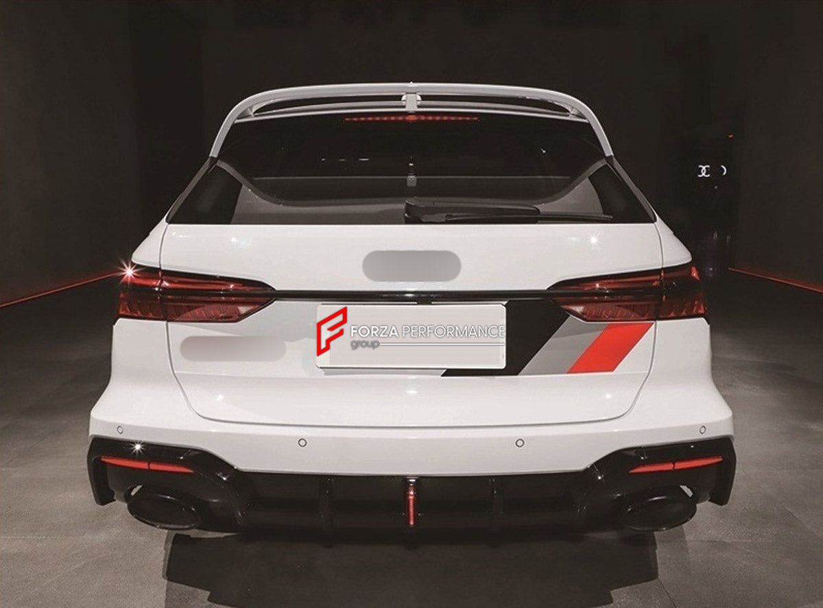 DRY CARBON BODY KIT for AUDI RS6 AVANT C8 GT 2024+ FORZA PERFORMANCE custom fit GT Style

Set includes:
Front Lip
Front Bumper Assembly
Front Fenders
Roof Spoiler
Rear Bumper Assembly
Rear Diffuser

Material: Dry Carbon, Plastic

NOTE: Professional installation is required.