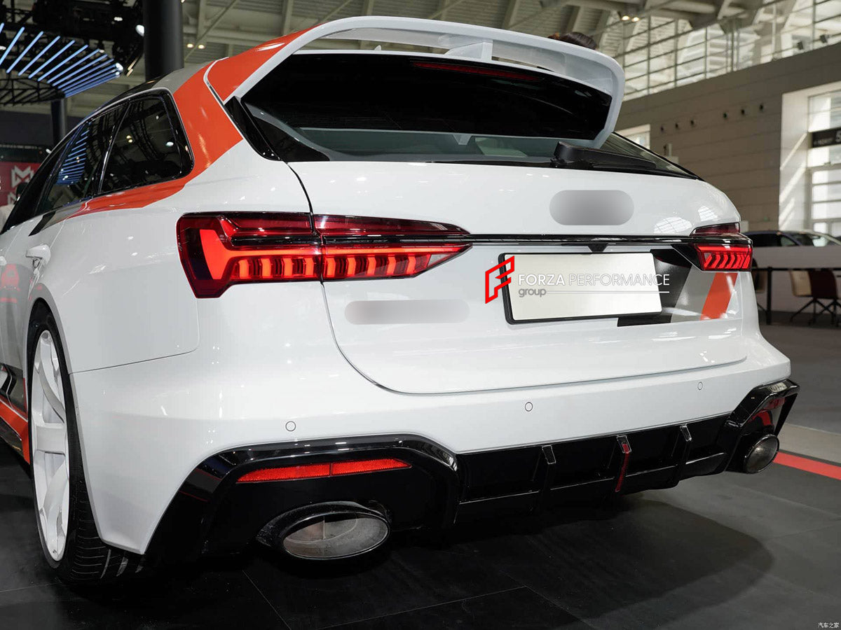 DRY CARBON BODY KIT for AUDI RS6 AVANT C8 GT 2024+ FORZA PERFORMANCE custom fit GT Style

Set includes:
Front Lip
Front Bumper Assembly
Front Fenders
Roof Spoiler
Rear Bumper Assembly
Rear Diffuser

Material: Dry Carbon, Plastic

NOTE: Professional installation is required.
