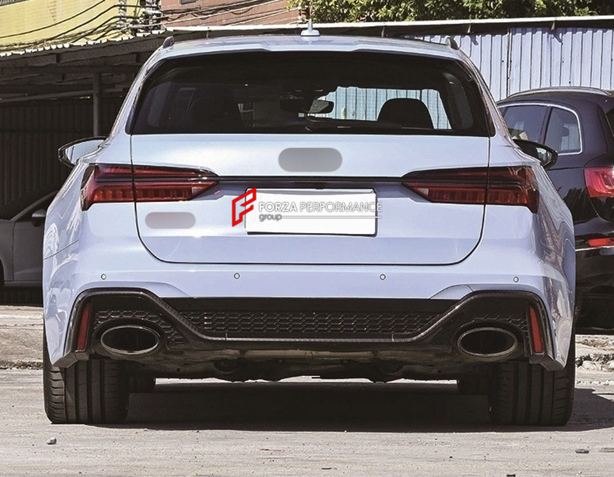 DRY CARBON BODY KIT for AUDI RS6 AVANT C8 GT 2024+ FORZA PERFORMANCE custom fit GT Style

Set includes:
Front Lip
Front Bumper Assembly
Front Fenders
Roof Spoiler
Rear Bumper Assembly
Rear Diffuser

Material: Dry Carbon, Plastic

NOTE: Professional installation is required.