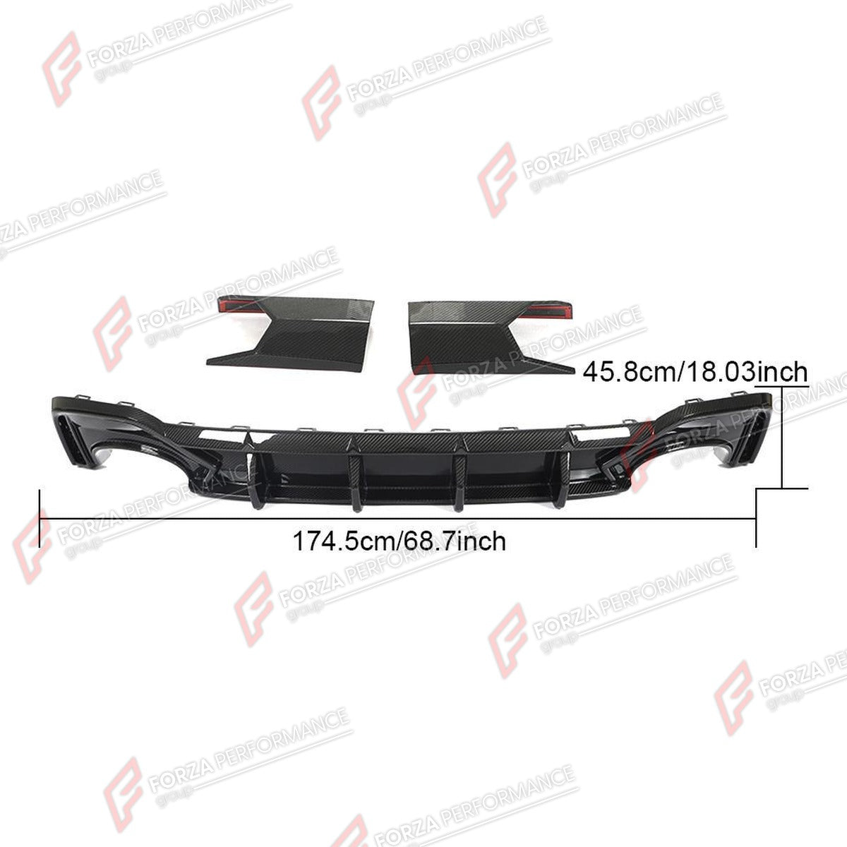 DRY CARBON BODY KIT for AUDI RS6 C8 AVANT WAGON 2019 - 2022 FORZA PERFORMANCE Custom Fit
Set includes:

Front Lip
Rear Diffuser
Rear Side Canards
Side Skirts
Material: Dry Carbon

NOTE: Professional installation is required.

Why “Contact Us for Pricing”?
We don’t display fixed prices because our goal is to offer you the most competitive deal possible. Product costs often decrease over time, and by requesting a quote, you’ll receive our most up-to-date price on market.

SECURED PAYMENT METHODS
PayPal (+4.4%