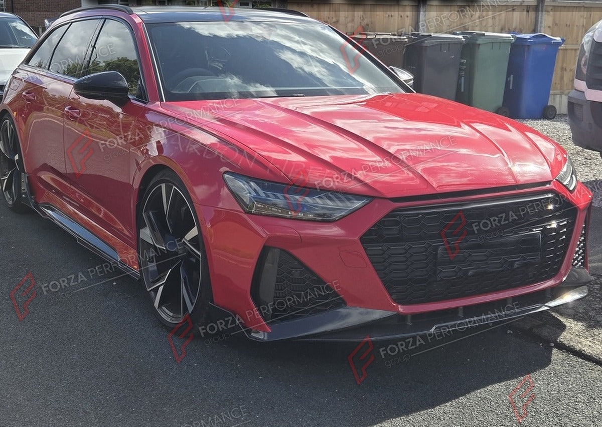 DRY CARBON BODY KIT for AUDI RS6 C8 AVANT WAGON 2019 - 2022 FORZA PERFORMANCE Custom Fit
Set includes:

Front Lip
Rear Diffuser
Rear Side Canards
Side Skirts
Material: Dry Carbon

NOTE: Professional installation is required.

Why “Contact Us for Pricing”?
We don’t display fixed prices because our goal is to offer you the most competitive deal possible. Product costs often decrease over time, and by requesting a quote, you’ll receive our most up-to-date price on market.

SECURED PAYMENT METHODS
PayPal (+4.4%