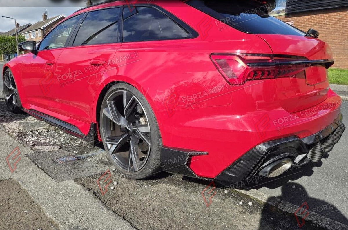 DRY CARBON BODY KIT for AUDI RS6 C8 AVANT WAGON 2019 - 2022 FORZA PERFORMANCE Custom Fit
Set includes:

Front Lip
Rear Diffuser
Rear Side Canards
Side Skirts
Material: Dry Carbon

NOTE: Professional installation is required.

Why “Contact Us for Pricing”?
We don’t display fixed prices because our goal is to offer you the most competitive deal possible. Product costs often decrease over time, and by requesting a quote, you’ll receive our most up-to-date price on market.

SECURED PAYMENT METHODS
PayPal (+4.4%
