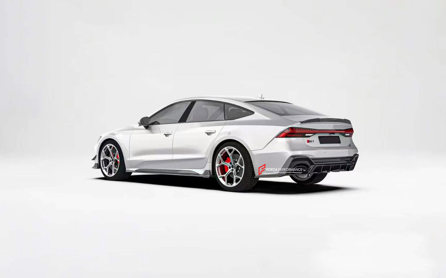 DRY CARBON BODY KIT for AUDI RS7 C8 2019+

Set includes:

Front Lip
Front canards
Side skirts
Rear Diffuser

Material: Dry Carbon