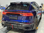 FORZA FORGED CARBON BODY KIT for AUDI RSQ8 4M 2020+  Set includes:  Front Lip Front Bumper Canards Side Skirts Rear Roof Spoiler Trunk Wing Spoiler Rear Diffuser