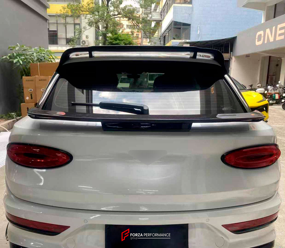 DRY CARBON BODY KIT for Bentley Bentayga 2020+
Set includes:

Front Lip
Side Mirror Cover
Rear Spoiler Wing
Rear Diffuser
Rear Bumper Fins
Material: Dry Carbon

NOTE: Professional installation is required.