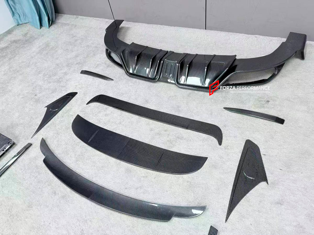 DRY CARBON BODY KIT for BENTLEY CONTINENTAL GT 2024+
Set includes:

Front Lip
Front Grille
Side Skirts
Front Bumper Air Intake Trims
Front Canards
Side Canards
Rear Diffuser
Mirror Covers
Rear Spoiler
Material: Dry Carbon

NOTE: Professional installation is required.