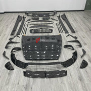 DRY CARBON BODY KIT for BENTLEY CONTINENTAL GT IV 2024+ FORZA PERFORMANCE custom fit Mansory Style

Set includes:
Front Lip
Front Bumper Canards
Front Grille
Hood Bonnet
Body Side Door Moldings
Side Skirts
Ducktail Spoiler
Rear Bumper Fins
Rear Diffuser

Material: Dry Carbon, Carbon

NOTE: Professional installation is required.