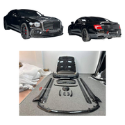 DRY CARBON BODY KIT for BENTLEY FLYING SPUR III 2019 - 2024 FORZA PERFORMANCE custom fit Mansory Style

Set includes:
Front Lip
Front Bumper Canards
Front Grille Mesh Cover Trims
Hood Bonnet
Side Mirror Covers
Side Skirts
Ducktail Spoiler
Rear Bumper
Rear Diffuser

Material: Dry Carbon

NOTE: Professional installation is required.