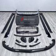DRY CARBON BODY KIT for BENTLEY FLYING SPUR III 2019 - 2024 FORZA PERFORMANCE custom fit Mansory Style

Set includes:
Front Lip
Front Bumper Air Vent Covers
Front Grille Mesh Cover Trims
Hood Bonnet
Side Mirror Covers
Side Skirts
Ducktail Spoiler
Rear Bumper
Rear Diffuser

Material: Dry Carbon

NOTE: Professional installation is required.