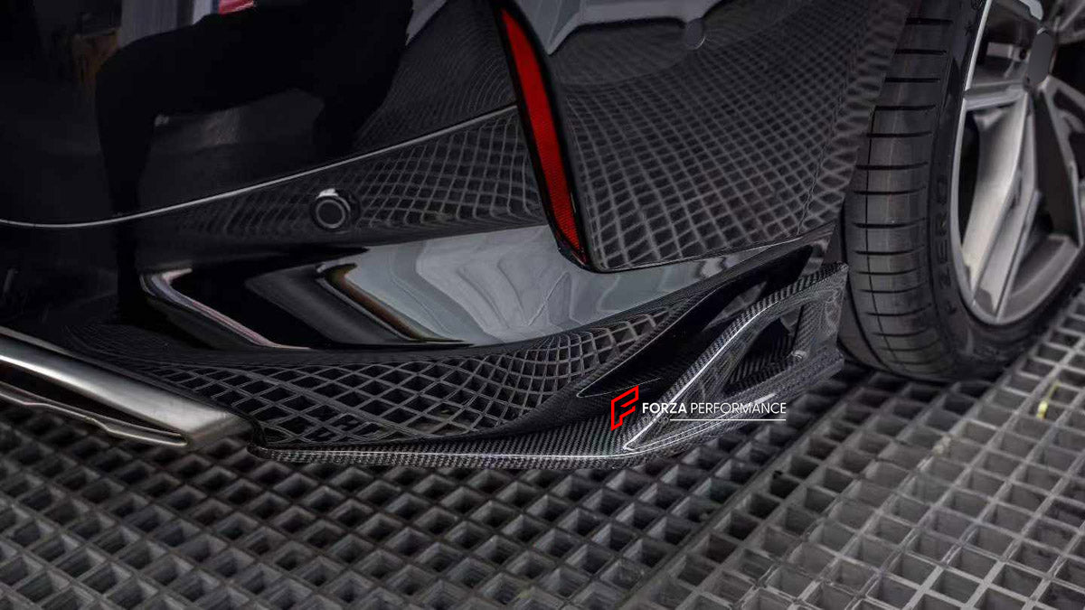 DRY CARBON BODY KIT for BMW 2 SERIES G42 M240I 2021+

Set includes:
Front Lip
Front Bumper Canards
Side Skirts
Rear Bumper Fins
Rear Diffuser

Material: Dry Carbon

NOTE: Professional installation is required.