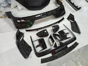 DRY CARBON BODY KIT for BMW 7 SERIES G70 2022+

Set includes:

Front Lip
Front Bumper Trims
Front Bumper Air Vent Covers
Side Mirror Covers
Side Trims
Side Skirts
Roof Spoiler
Rear Spoiler
Rear Diffuser

Material: Dry Carbon

Note: Professional installation is required. If you have 760i you don't need to change the bumpers
