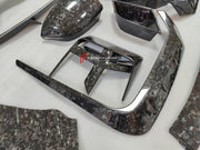 DRY CARBON BODY KIT for BMW 7 SERIES G70 2022+

Set includes:

Front Lip
Front Bumper Trims
Front Bumper Air Vent Covers
Side Mirror Covers
Side Trims
Side Skirts
Roof Spoiler
Rear Spoiler
Rear Diffuser

Material: Dry Carbon

Note: Professional installation is required. If you have 760i you don't need to change the bumpers