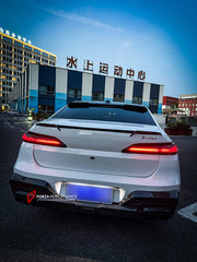 DRY CARBON BODY KIT for BMW 7 SERIES G70 2022+

Set includes:

Front Lip
Front Bumper Trims
Front Bumper Air Vent Covers
Side Mirror Covers
Side Trims
Side Skirts
Roof Spoiler
Rear Spoiler
Rear Diffuser

Material: Dry Carbon