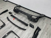 DRY CARBON BODY KIT for BMW 7 SERIES G70 2022+ FORZA PERFORMANCE custom fit Mansory Style

Set includes:
Front Lip
Front Bumper Canards
Front Bumper Air Vent Covers
Side Mirror Covers
Side Skirts
Roof Spoiler
Ducktail Spoiler
Rear Bumper Fins
Rear Diffuser
Exhaust Tips

Material: Dry Carbon, Carbon

NOTE: Professional installation is required.