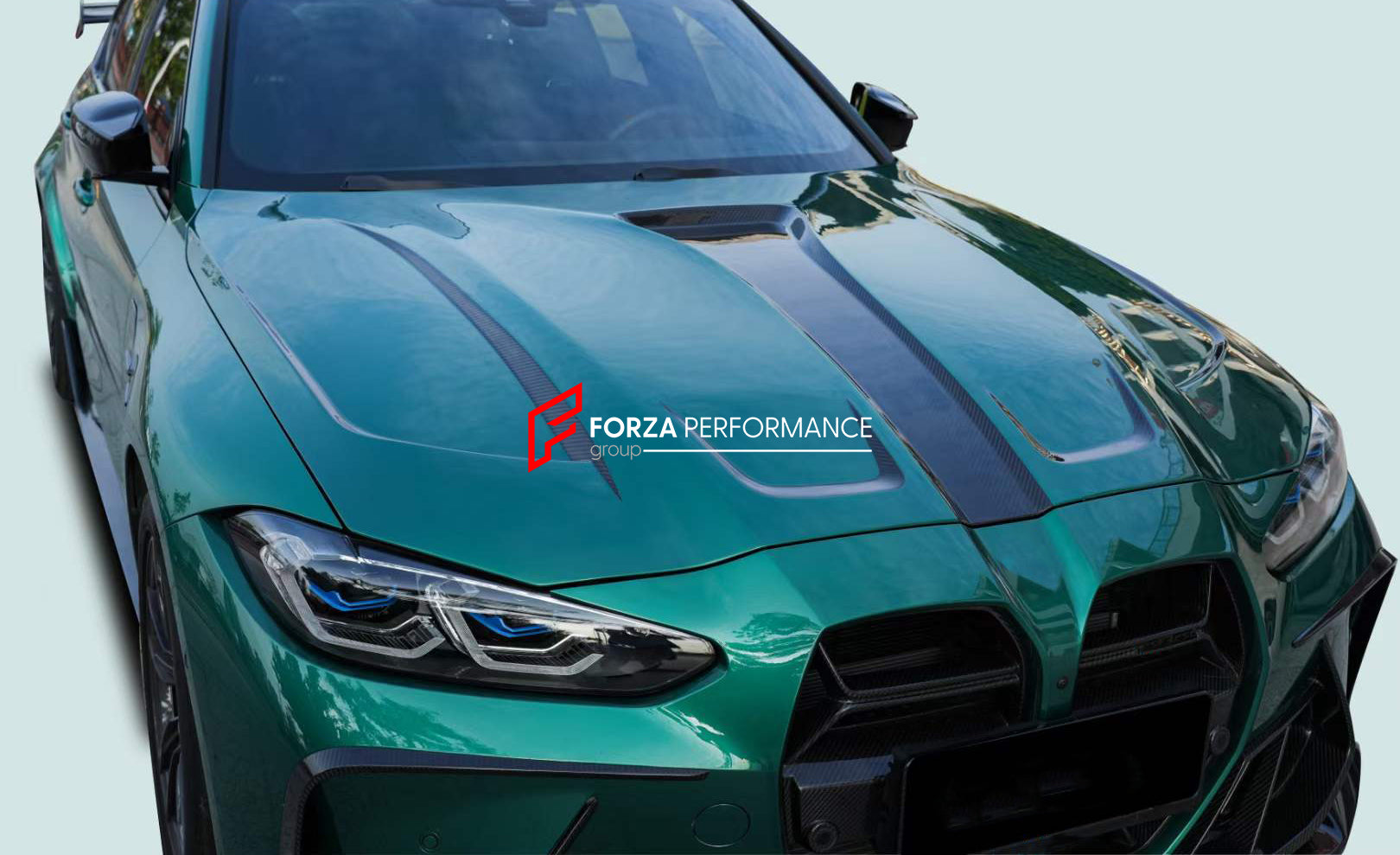 DRY CARBON BODY KIT for BMW M3 G80 2020+  Set includes:  Front Hood Front Lip Front Canards Front Bumper Air Vents Side Skirts Rear Diffuser Rear Canards Rear Spoiler