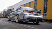 DRY CARBON BODY KIT for BMW M3 G80 2020+

Set includes:
Front Lip
Front Bumper Canards
Front Bumper Air Vents
Front Grille
Front Grille Mesh Cover Trims
Front Fenders
Side Fender Vents
Side Skirts
Ducktail Spoiler
Rear Bumper Fins
Rear Diffuser

Material: Dry Carbon

NOTE: Professional installation is required.