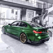 DRY CARBON BODY KIT for BMW M3 G80 2020+ FORZA PERFORMANCE custom fit CMST Style

Set includes:
Front Lip
Front Grille
Hood Bonnet Air Vents
Side Fender Vents
Side Skirts
Ducktail Spoiler
Rear Bumper Fins
Rear Diffuser

Material: Dry Carbon

NOTE: Professional installation is required.