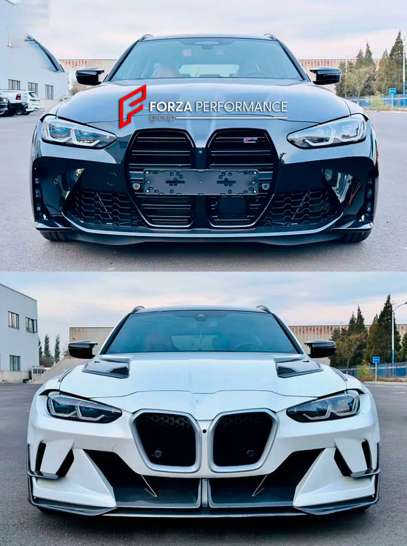 DRY CARBON BODY KIT for BMW M3 G81 TOURING 2020 - 2024

Set includes:


Front Bumper Assembly
Hood/Bonnet
Front Fenders&nbsp;
Front Fenders Air Vents&nbsp;

Material: Dry Carbon Fiber

Note: Professional installation is required.
