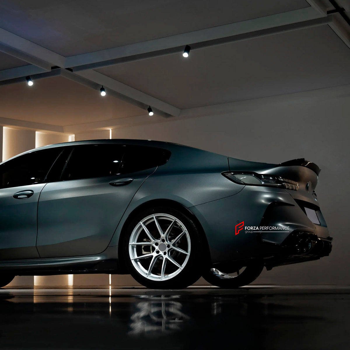 DRY CARBON BODY KIT for BMW M8 F91 F92 F93 2019+ FORZA PERFORMANCE custom fit Aulena
Set includes:

Front Lip
Front Bumper Air Vents
Front Bumper Canards
Side Skirts
Ducktail Spoiler
Rear Spoiler Wing
Rear Bumper Canards
Rear Diffuser
Material: Dry Carbon

NOTE: Professional installation is required.