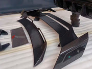 DRY CARBON BODY KIT for Zeekr 9X 2025+
Set includes:

Front Lip
Front Bumper Air Vents
Front Bumper Canards
Side Skirts
Ducktail Spoiler
Rear Spoiler Wing
Rear Bumper Canards
Rear Diffuser
Material: Dry Carbon

NOTE: Professional installation is required.