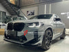 DRY CARBON BODY KIT FOR BMW X4M F98 LCI 2022 - 2023  Set includes:  Front Lip Front Canards Side Skirts Rear Diffuser Rear Spoiler