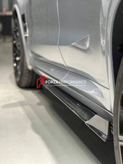 DRY CARBON BODY KIT FOR BMW X4M F98 LCI 2022 - 2023  Set includes:  Front Lip Front Canards Side Skirts Rear Diffuser Rear Spoiler