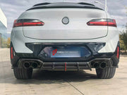 DRY CARBON BODY KIT for BMW X4M F98 LCI 2021+

Set includes:
Front Lip
Side Skirts
Rear Bumper Fins
Rear Diffuser

Material: Dry Carbon

NOTE: Professional installation is required.