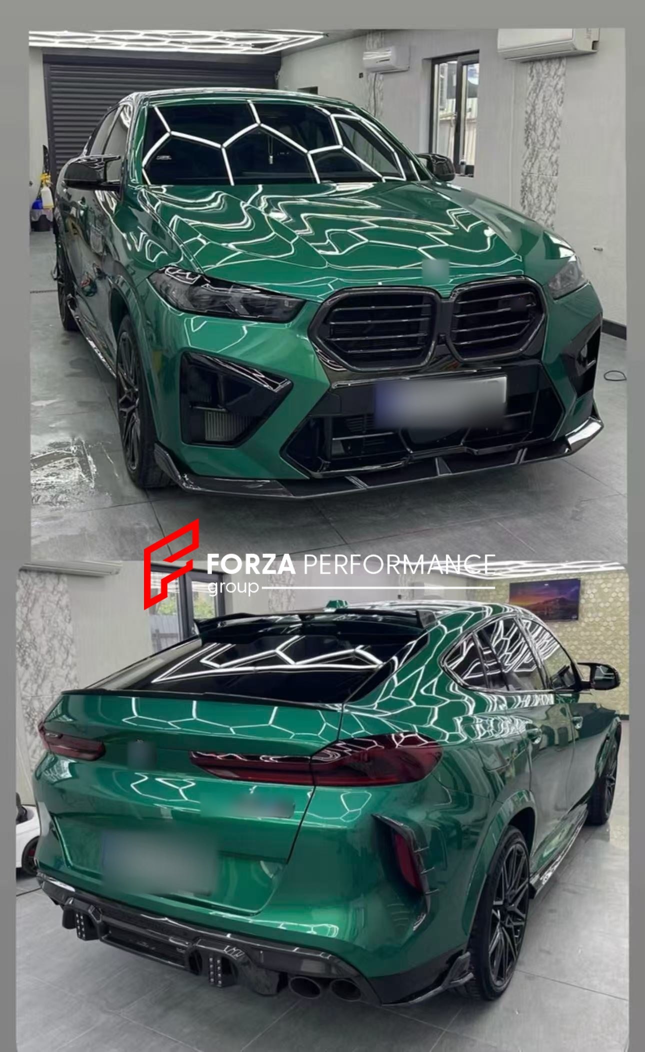 DRY CARBON BODY KIT for BMW X6 M F96 LCI 2023+ Forza Performance custom fit buy dry carbon body kit