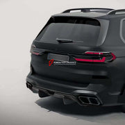 DRY CARBON BODY KIT for BMW X7 G07 LCI 2023 Set includes:  Front Lip Front Air Vents Front Grille Rear Diffuser