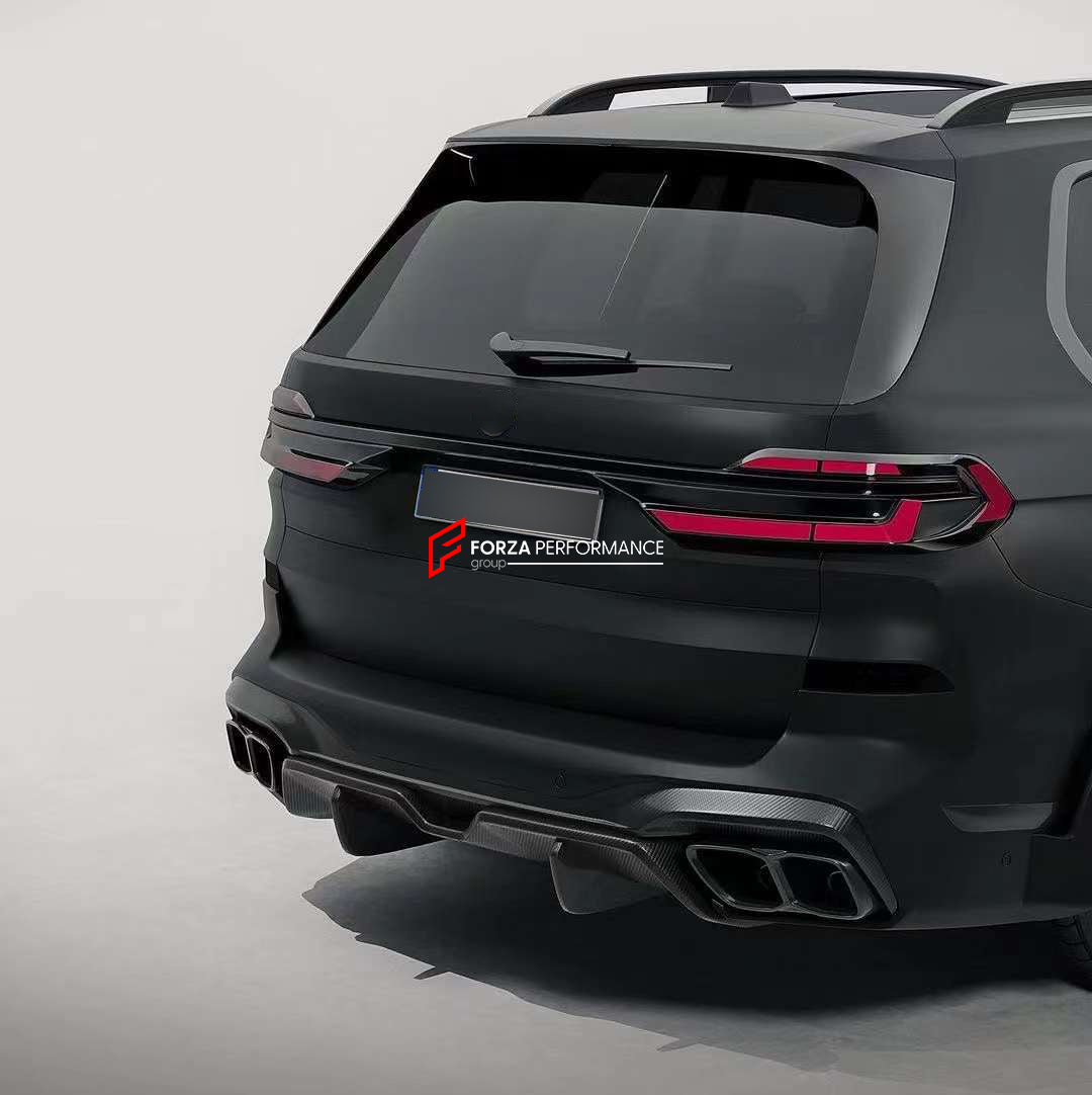 DRY CARBON BODY KIT for BMW X7 G07 LCI 2023 Set includes:  Front Lip Front Air Vents Front Grille Rear Diffuser