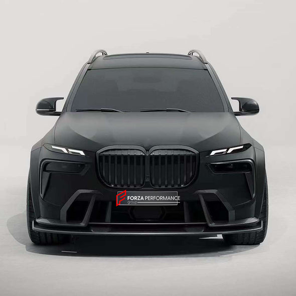 DRY CARBON BODY KIT for BMW X7 G07 LCI 2023 Set includes:  Front Lip Front Air Vents Front Grille Rear Diffuser