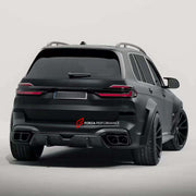 DRY CARBON BODY KIT for BMW X7 G07 LCI 2023 Set includes:  Front Lip Front Air Vents Front Grille Rear Diffuser