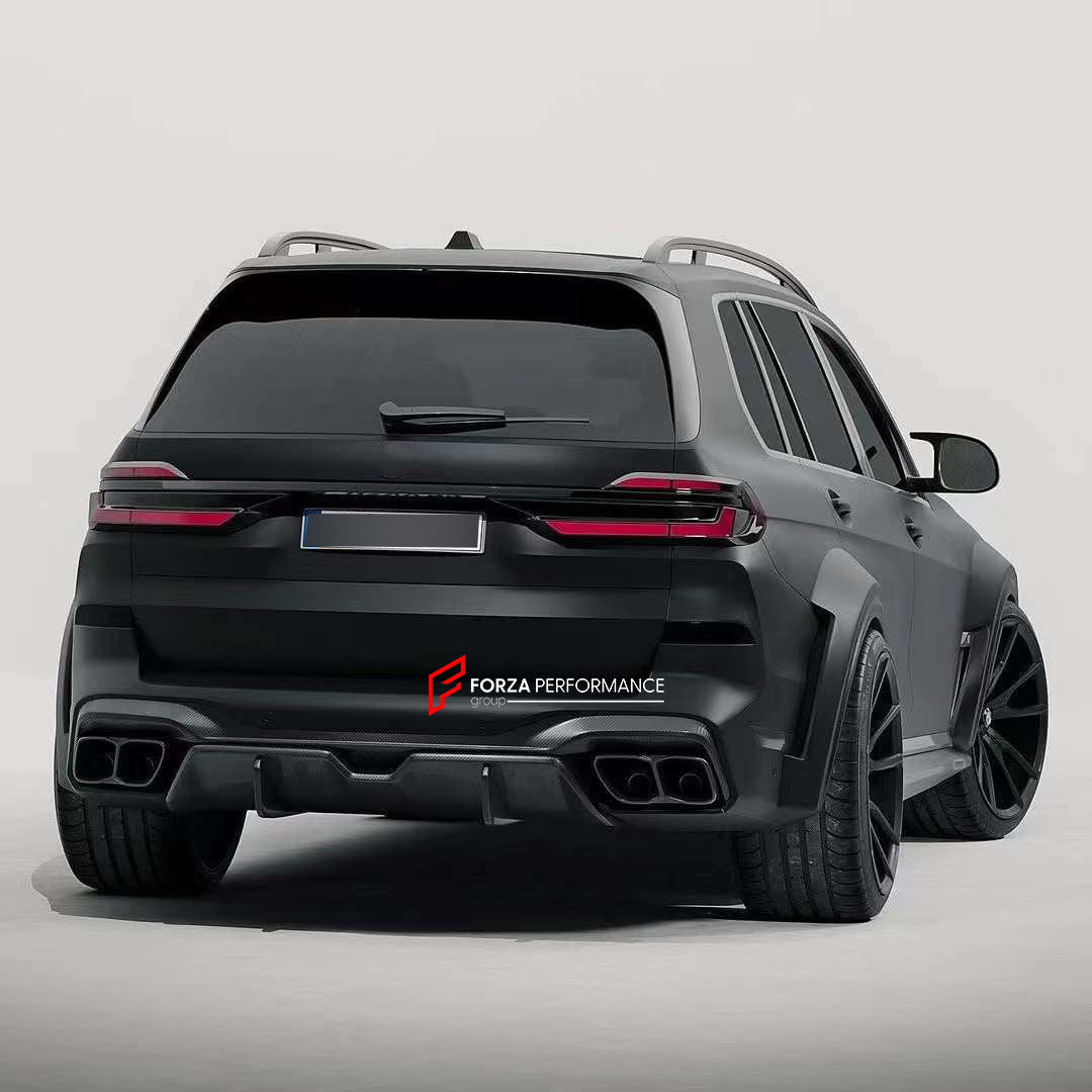 DRY CARBON BODY KIT for BMW X7 G07 LCI 2023 Set includes:  Front Lip Front Air Vents Front Grille Rear Diffuser