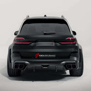 DRY CARBON BODY KIT for BMW X7 G07 LCI 2023 Set includes:  Front Lip Front Air Vents Front Grille Rear Diffuser